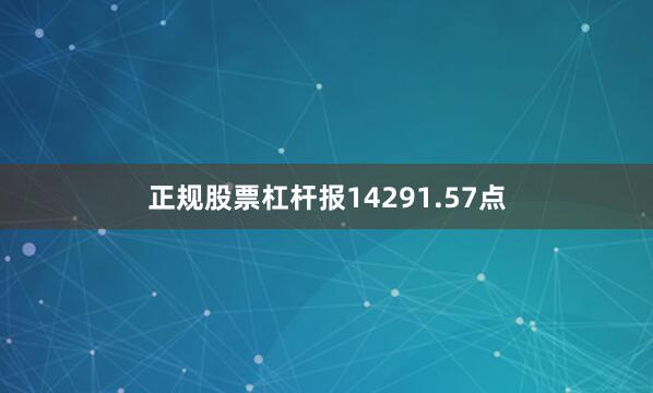 正规股票杠杆报14291.57点