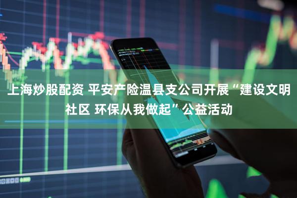 上海炒股配资 平安产险温县支公司开展“建设文明社区 环保从我做起”公益活动