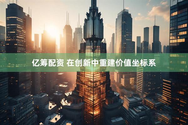 亿筹配资 在创新中重建价值坐标系
