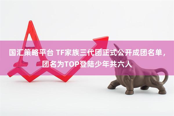 国汇策略平台 TF家族三代团正式公开成团名单，团名为TOP登陆少年共六人