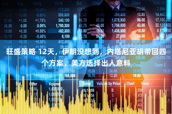 旺盛策略 12天，伊朗没想到，内塔尼亚胡带回四个方案，美方选择出人意料