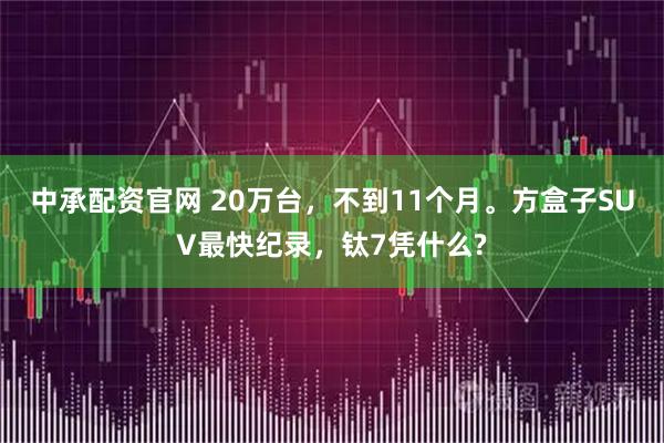 中承配资官网 20万台，不到11个月。方盒子SUV最快纪录，钛7凭什么?